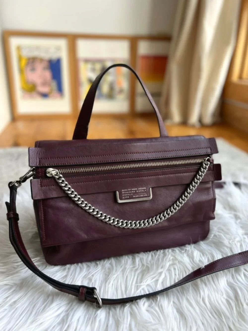 Marc Jacobs Leather Satchel Shoulder Bag